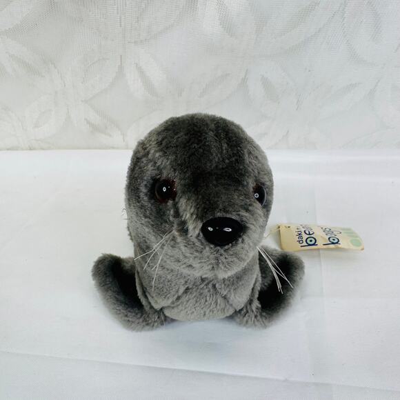 VTG 1978 Dakin Bean Bags Gray Finnegan Seal Sea Ocean 10" Plush #28-3410 - Picture 4 of 10